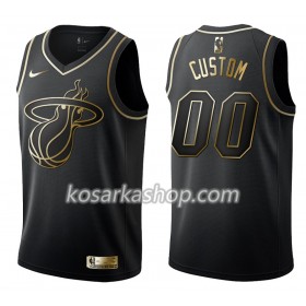 Dres Miami Heat Prilagođeni Nike Crna Golden Edition Swingman